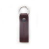 cafe leather key chain black coffee back